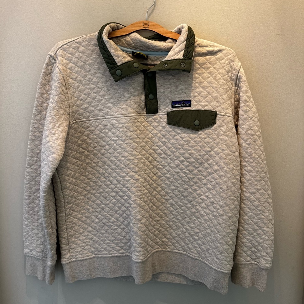 Patagonia Organic Cotton quilted pullover jacket - Picture 2 of 9